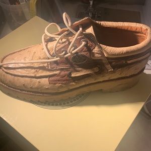 *El general* GINUINE OSTRICH tan / brown